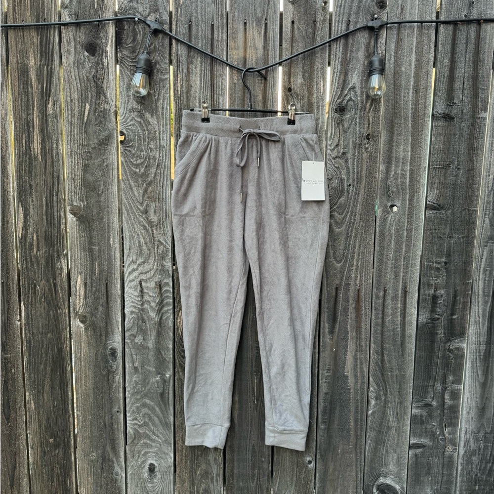 Ugg Koolaburra Silver Grey Slim Full Length Fleece Jogger Sweatpants Small 29”